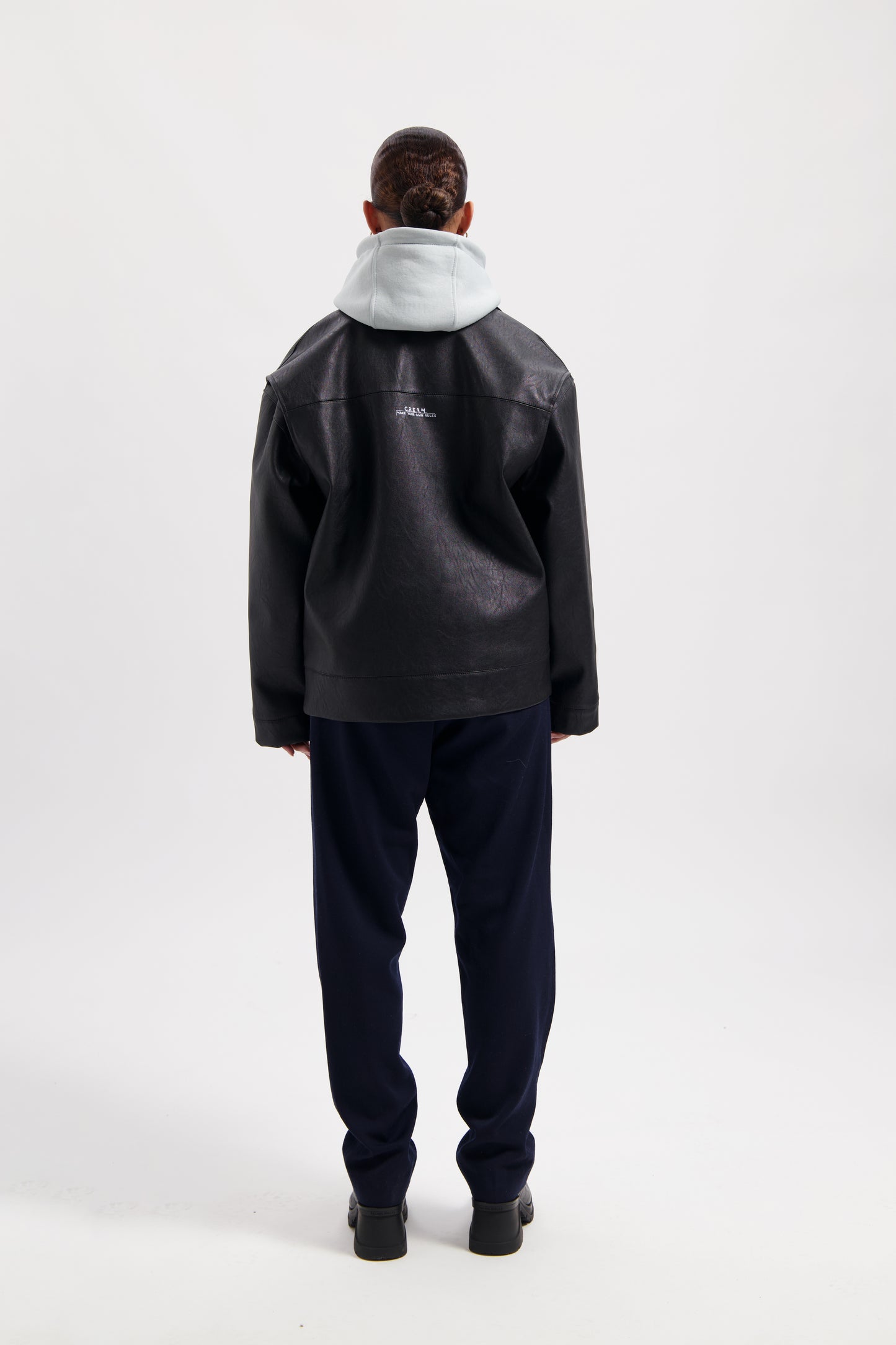 Half Moon Leather Jacket