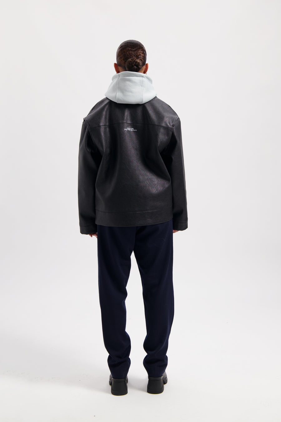 Half Moon Leather Jacket