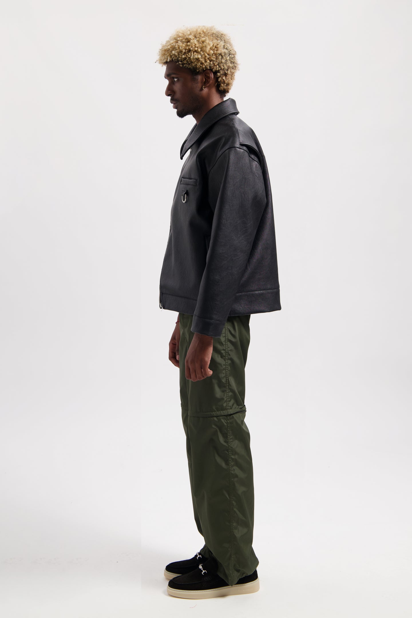 Half Moon Leather Jacket