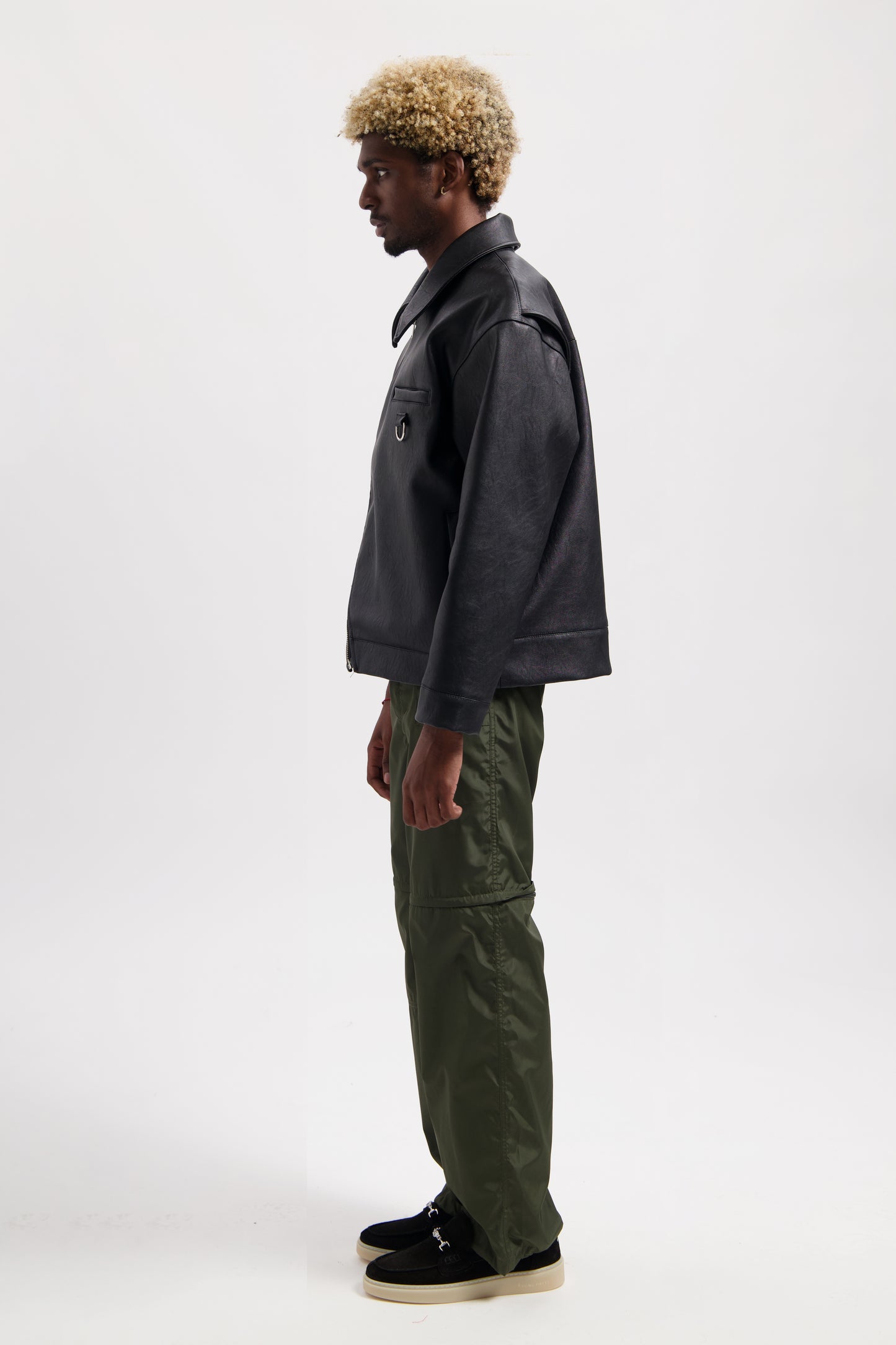 Half Moon Leather Jacket